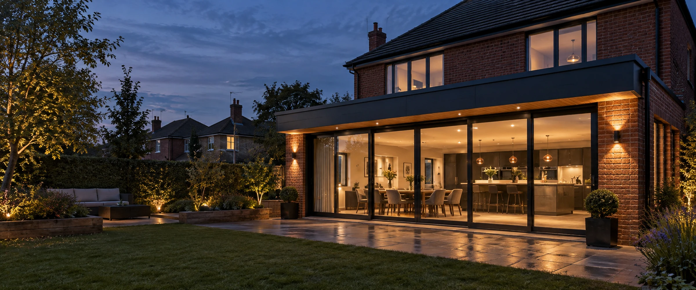 Modern home extension by AT Building Work LTD